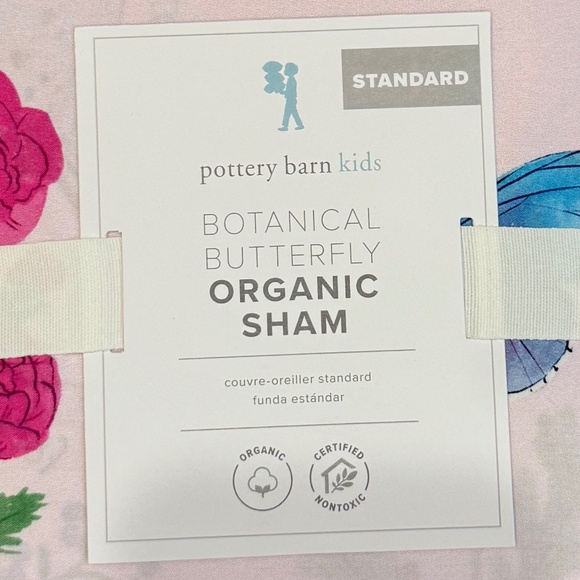 Botanical Butterfly Organic Sham - PBK - Picture 3 of 4